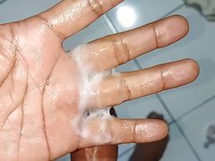 Out sperm shake dick stand