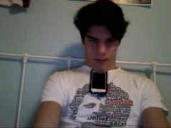 Dark Haired Twink Wanks His Dick On Cam
