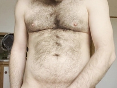 Unshaved fellow faps his trouser snake an gets spoken for you to plead for jizz