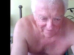 granddad shower and play on webcam