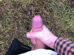 Mischievous DUDE With GINORMOUS LOLLIPOP(23cm) Wanking OFF OUTDOOR IN THE COLD WEATHER