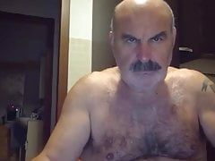 Moustached Hairy Arab Daddy Jerking Off