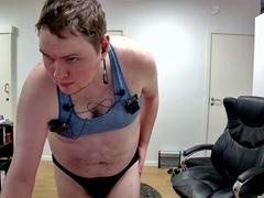 Solo show of Kresser1995dk21 in tights with her big ass