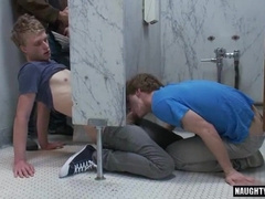 Watch hot HOMO Trussed and Popshot take a hot load in their mouths