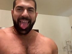 OF - Damien Stone eating his own cum