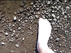 White Socks in the Puddle