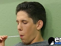 Cock sucking and anal pounding with two skinny emo twinks