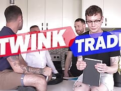 Stepdads Teddy Torres & Gabriel Clark Stuff Their Stepsons's Tight Twink Assholes - Twink Trade