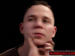 Danny Wilcoxx is strung up with string at the flawless height for Pierce to stuff his manstick