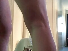 Wanking with cum