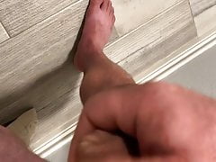 Jerk tiny penis till cum