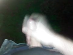 cumshot in the forest