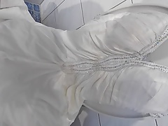 Natursekt Brautkleid