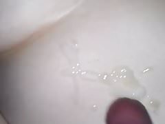 cum on wife's belly