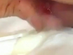 Japanese Amateur Without a condom: Spunking Rigid