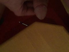 Cum on the table