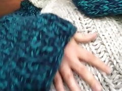 Wool and mohair sweater rub!