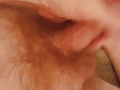My semi-hard cock. Gonna play with it later.