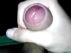 Young man cumming