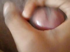 Horny cock jerking off bed