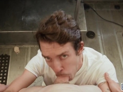 MEN - Finn Harding Invites Chris Cool Inside The Food Truck So They Can Work And Play At The Same Time