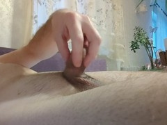 I pleasure myself to my lover while moaning his name