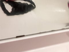Daughters Panties get Cum Bath