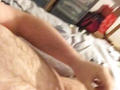 Masturbating my hard cock