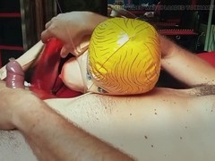 Doll cum, pumped cock fuck, cock pumping