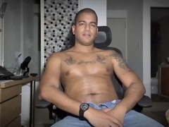 Dominant master trains gay humiliation slave in extreme close-up view