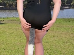 Outdoor Foxtail Crossdresser