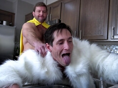 DILF ass fucks young man in sexy homemade role play