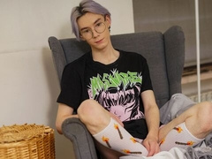 Karol Gajda fucks his ass while rubbing his dick