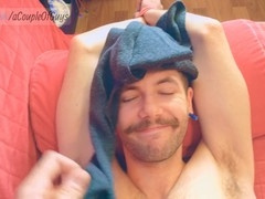 Blindfold, frottage, amateur facial