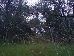 Shy Oz Guy walking naked in the forest for the first time