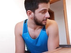 Get this amateur hunk's hot exclusive CUM video