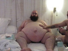 Writerhorny and Nanferplus71 enjoy a blissful morning feeding each other doughnuts in a chubby bear threesome