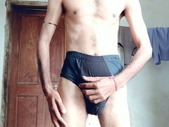 Caught by step-sister-in-law while wearing her lingerie for the first time on camera