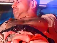 Officer Derek Bound on Car Hood