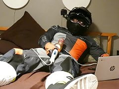 Cumming in MX gear with magic wand