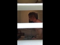 long hair stud wanks watching porn