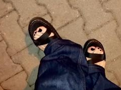 Sissy Night Walk in Sandals