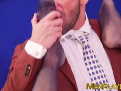 Horny Emir Boscatto bent over for deep anal fucking by his boss Gustavo Cruz