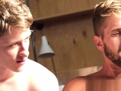 Jock And Twink Step Brothers Threesome With Stepdad