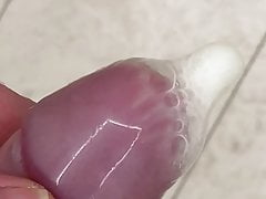 Cum in used condom