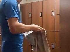 Masturbating in Locker Room