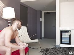Jock Stud Can't Resist Pounding BFFs Ass In The Shower