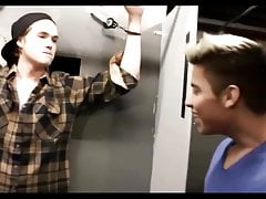 Cute Latino twink binds and blows his hot straight friend