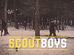 ScoutBoys Muscle bear fucks twink sons in the woods