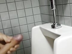 Johnholmesjunior flashing his monster cock in public mens vancouver park bathroom PT2